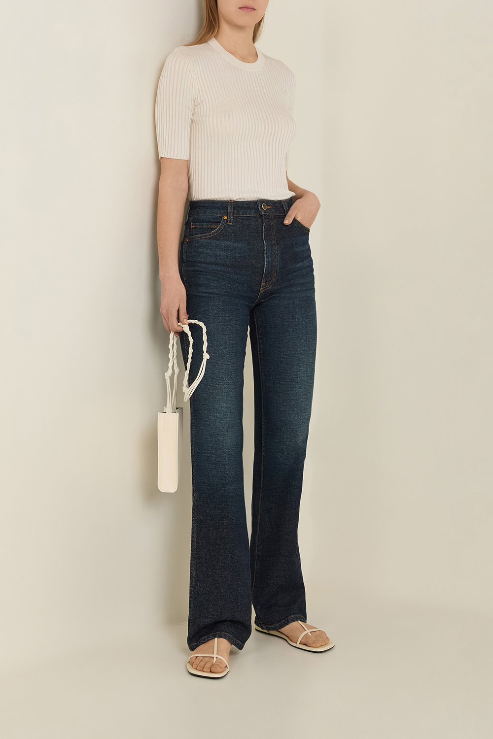 חולצת טי משי JIL SANDER